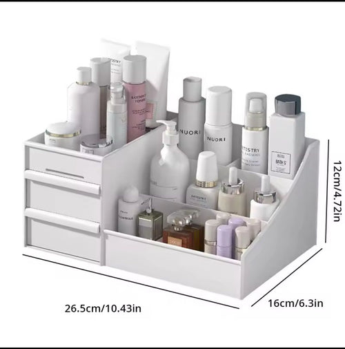 1pc white Drawer makeup storage